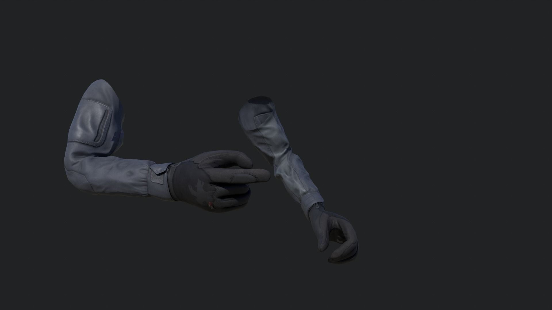 FPS Hands Low-poly 3D model_13