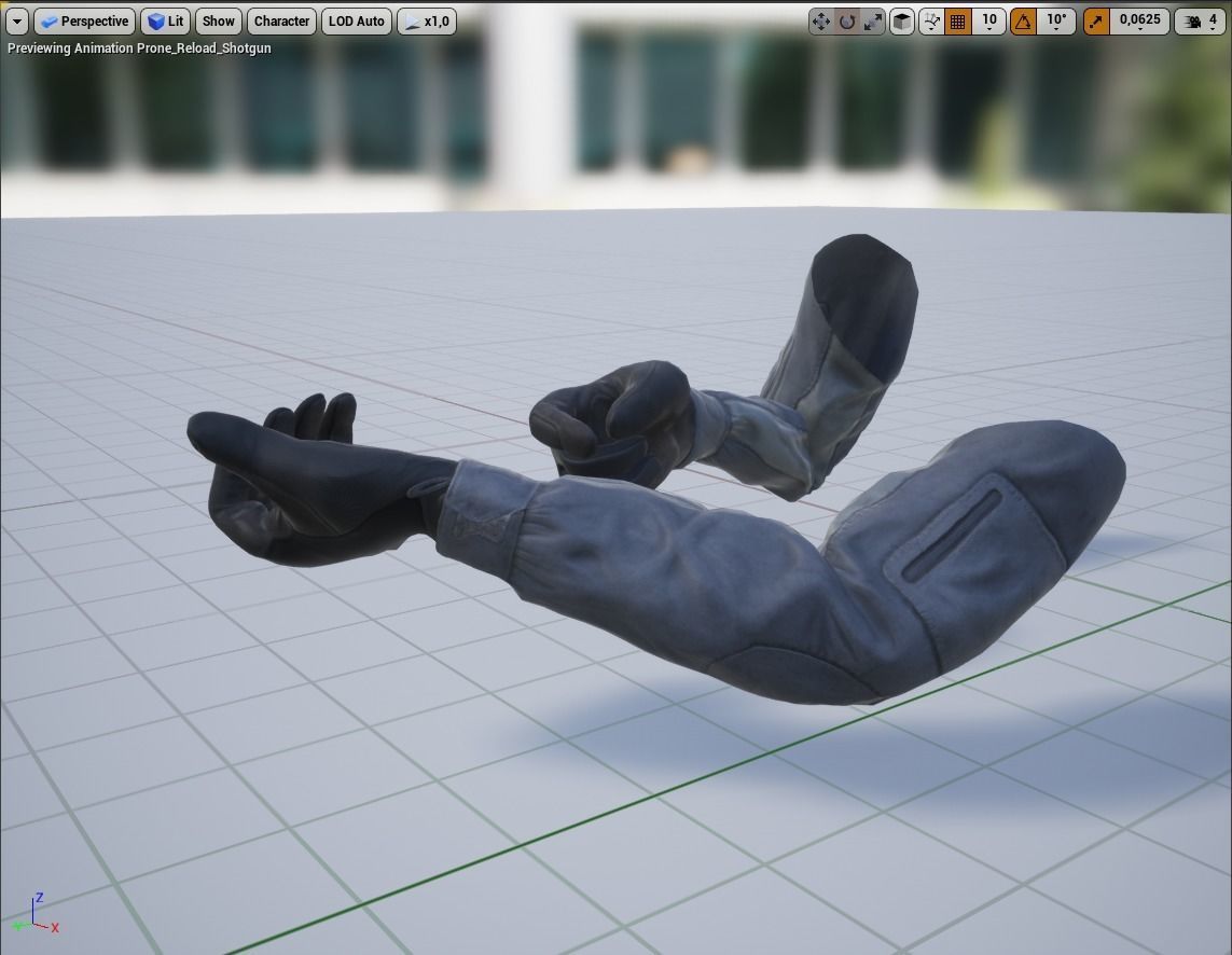 FPS Hands Low-poly 3D model_26