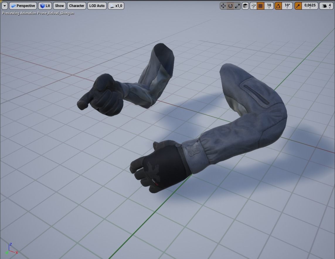 FPS Hands Low-poly 3D model_27