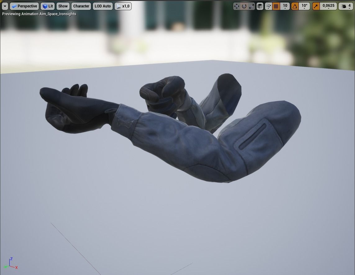 FPS Hands Low-poly 3D model_24