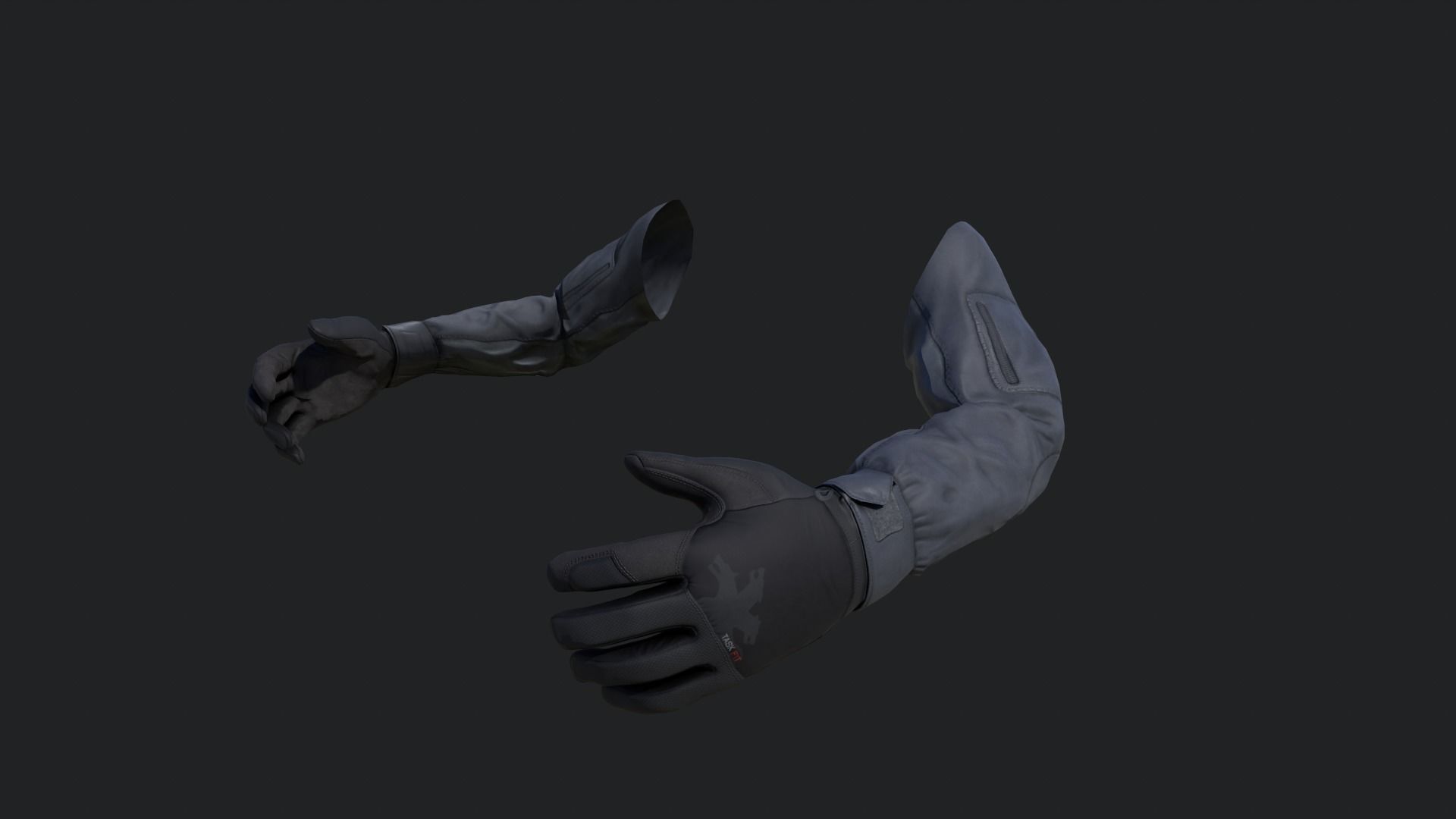 FPS Hands Low-poly 3D model_14