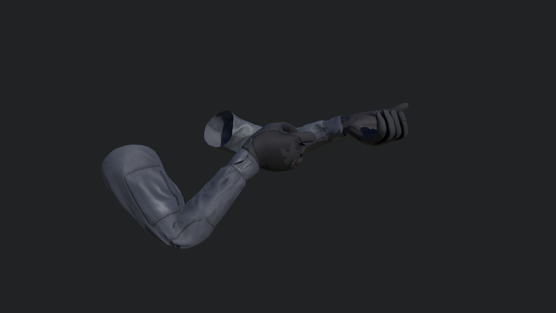 FPS Hands Low-poly 3D model_12