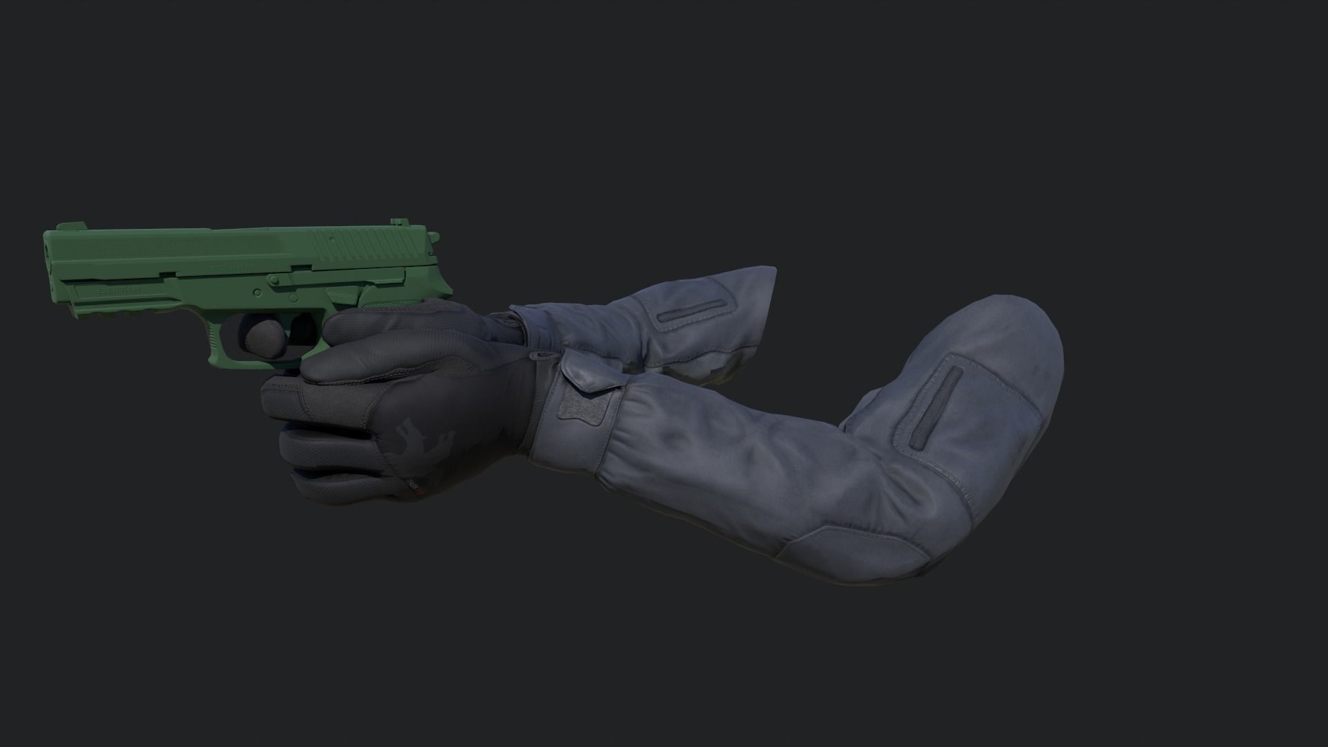 FPS Hands Low-poly 3D model_18
