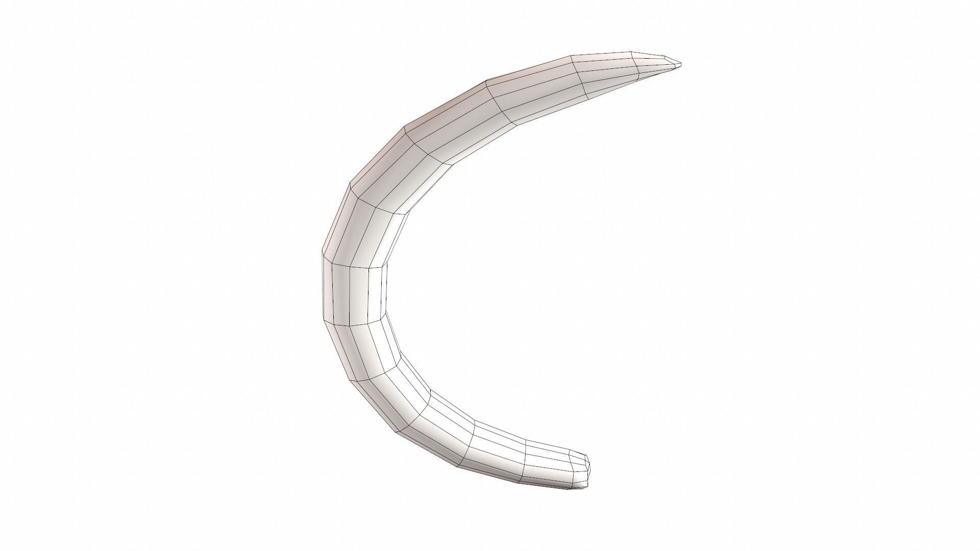 Boar Tusk - Game Ready Low-poly 3D model_4