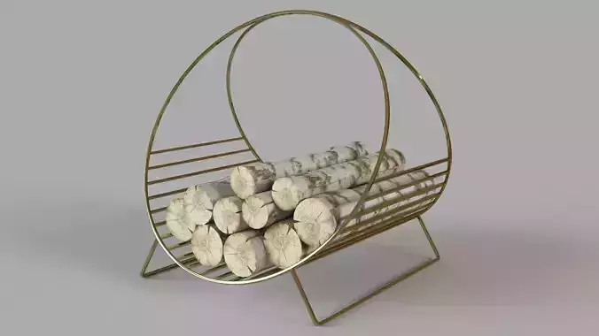 Chord Brass Log Holder