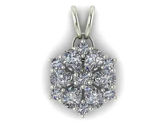 FLOWER PENDANT 3D print model_0