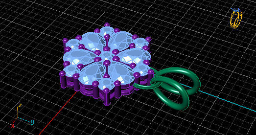 FLOWER PENDANT 3D print model_5