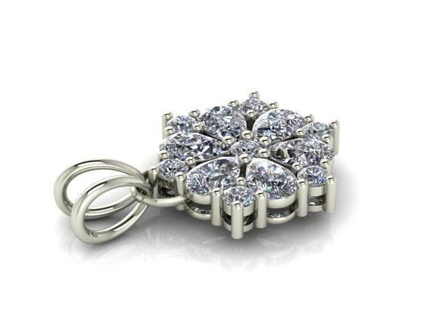 FLOWER PENDANT 3D print model_2