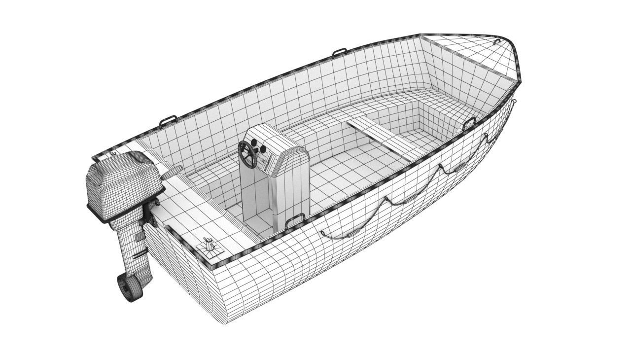 Bulk cargo vessel Low-poly 3D model_20