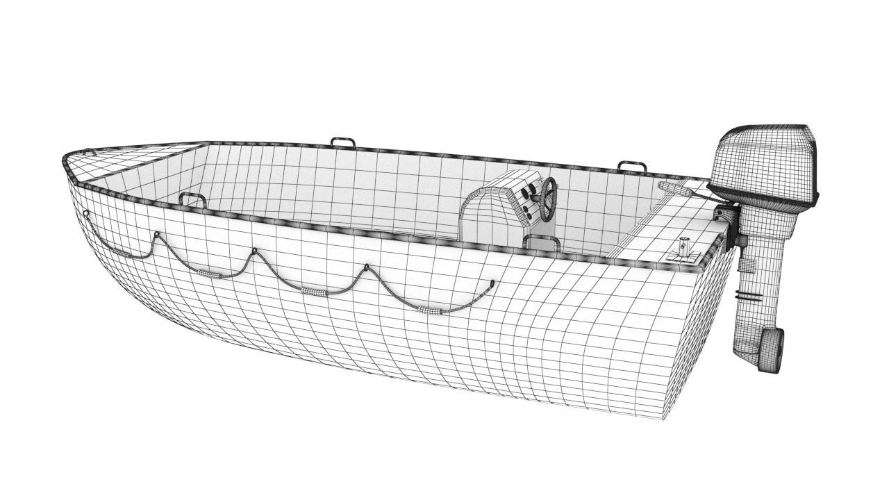 Bulk cargo vessel Low-poly 3D model_17