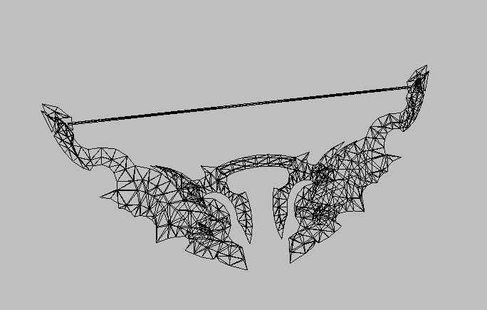 Bow Weapon 3D model_29