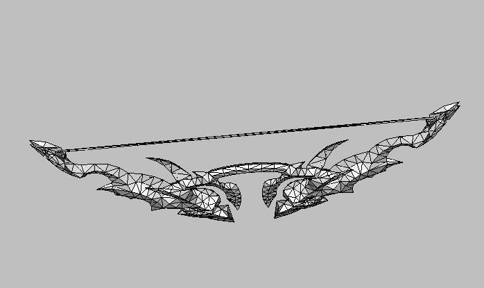 Bow Weapon 3D model_15