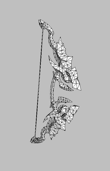 Bow Weapon 3D model_26