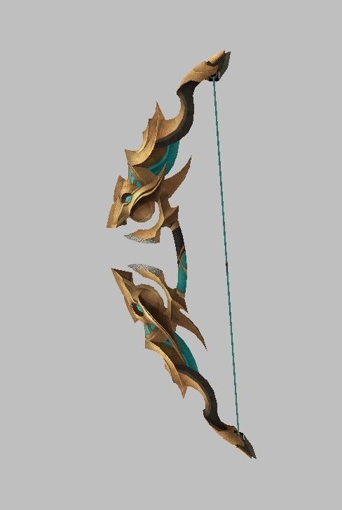 Bow Weapon 3D model_2