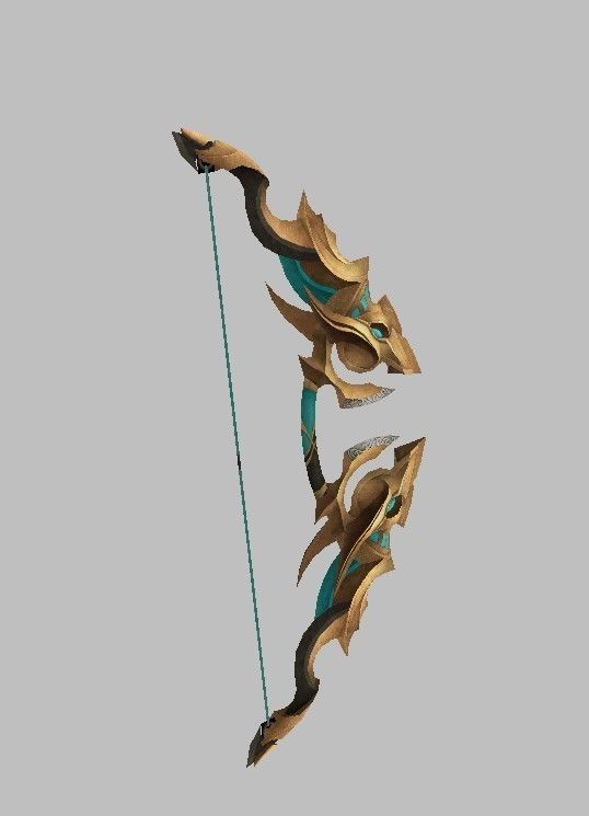 Bow Weapon 3D model_11