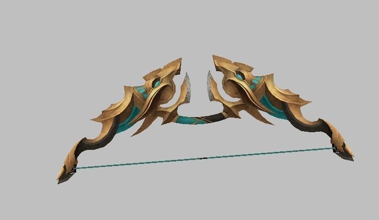 Bow Weapon 3D model_12
