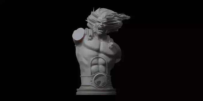 Fanart Lion-O Thundercats Bust 3D print model