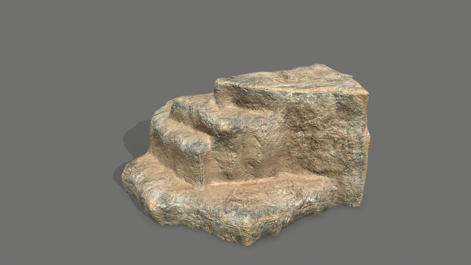 Rock Set Low-poly 3D model_13