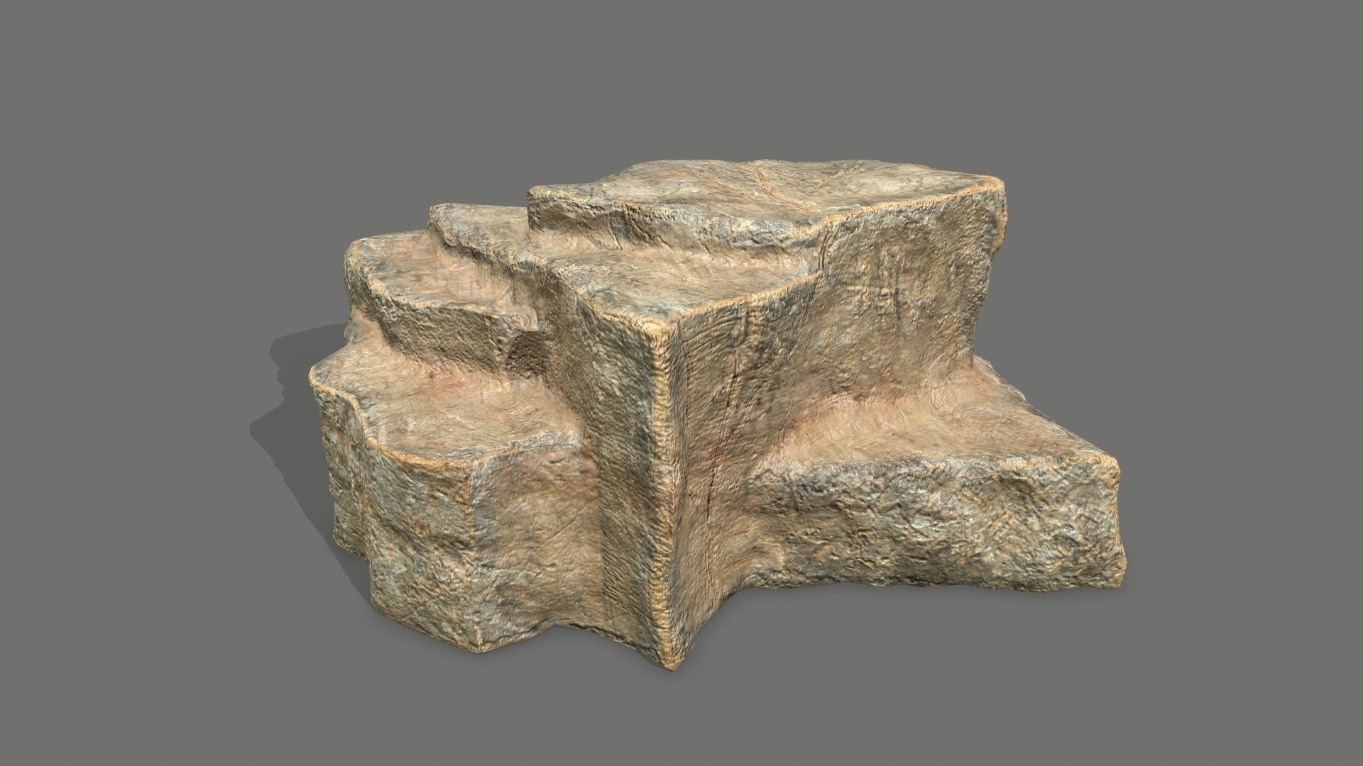 Rock Set Low-poly 3D model_3