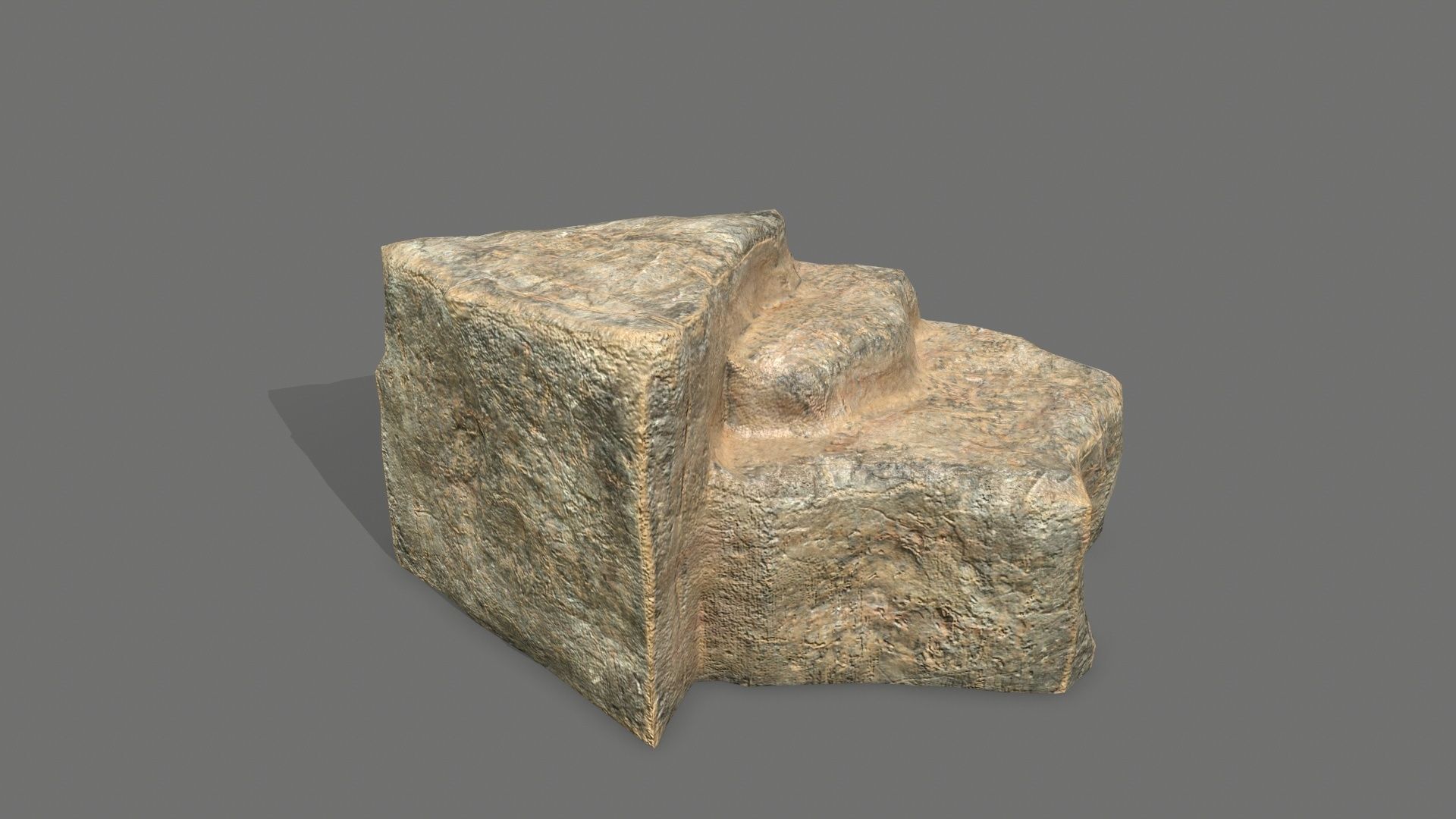 Rock Set Low-poly 3D model_12