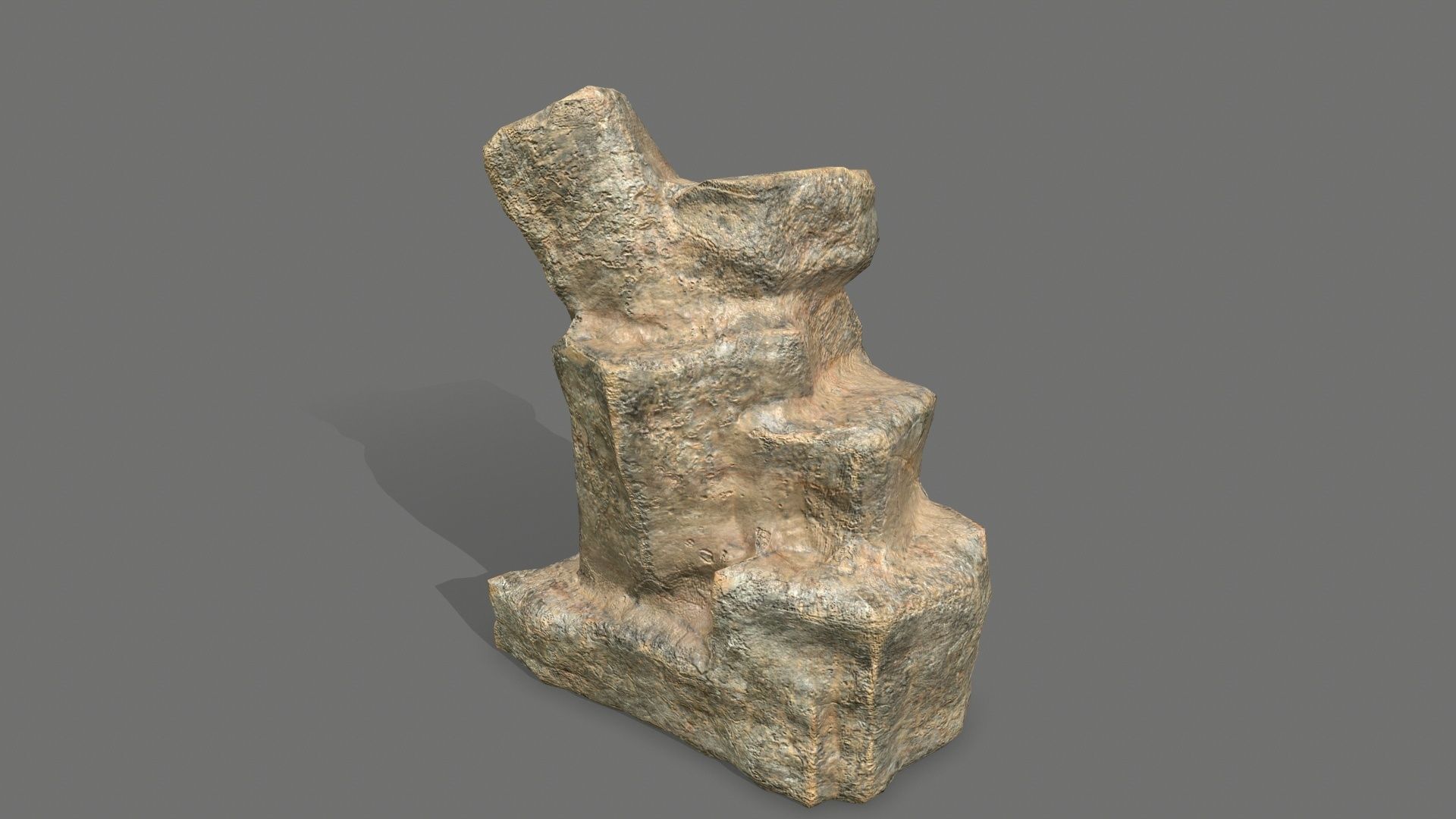 Rock Set Low-poly 3D model_14