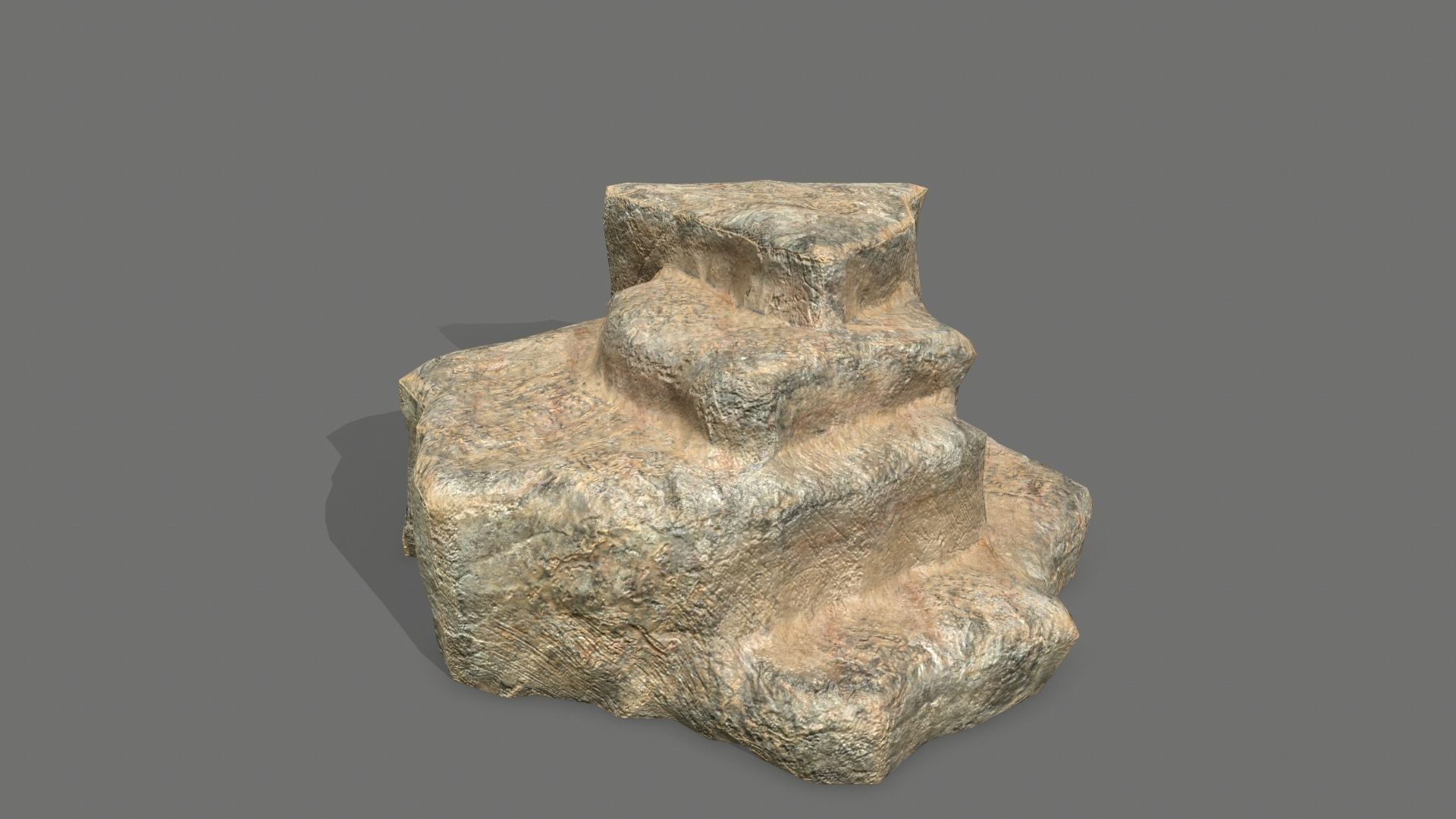 Rock Set Low-poly 3D model_11