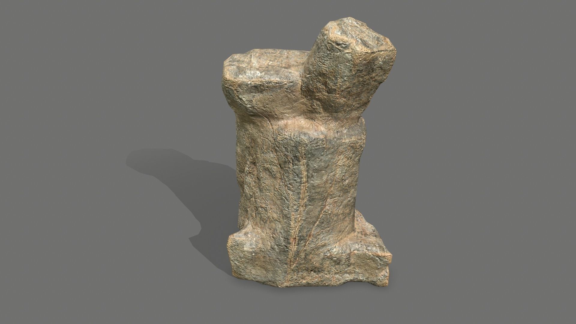 Rock Set Low-poly 3D model_15