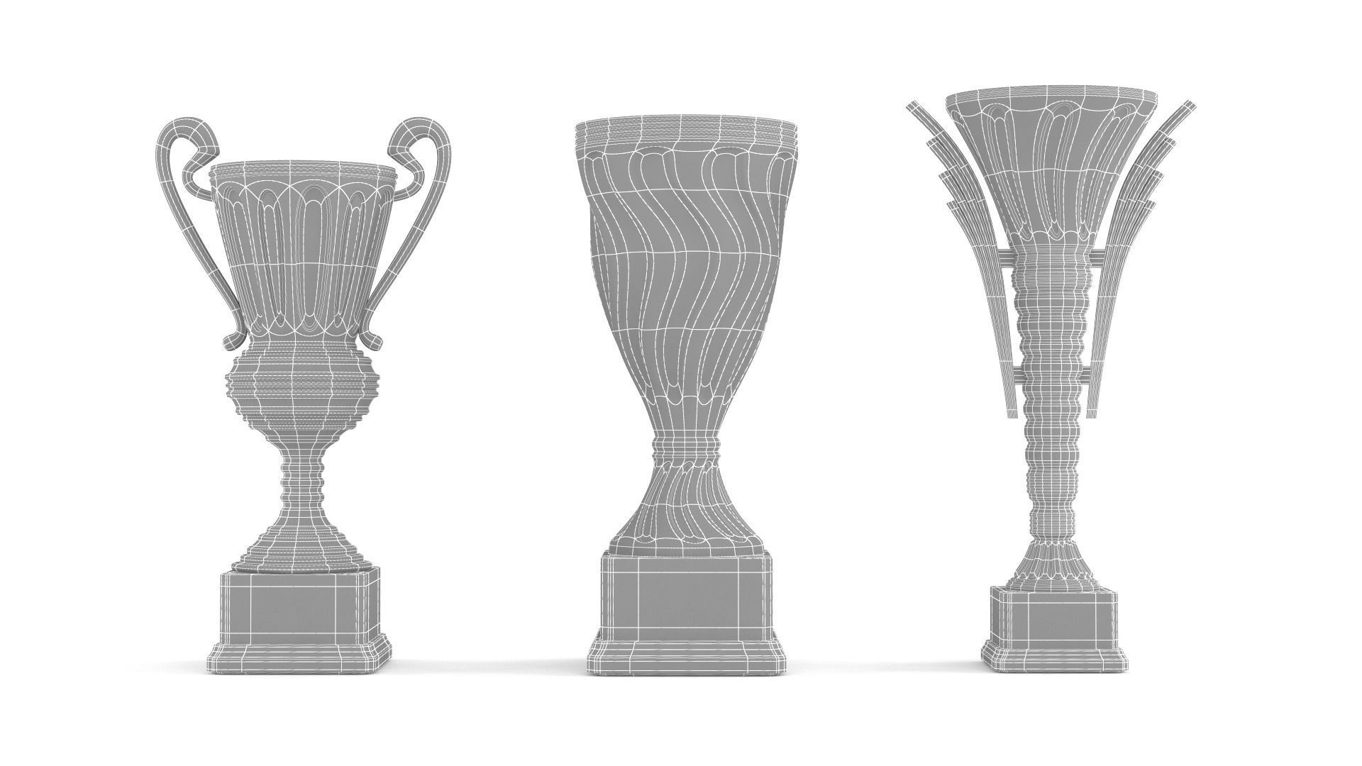 Cups Trophy 3D model_7