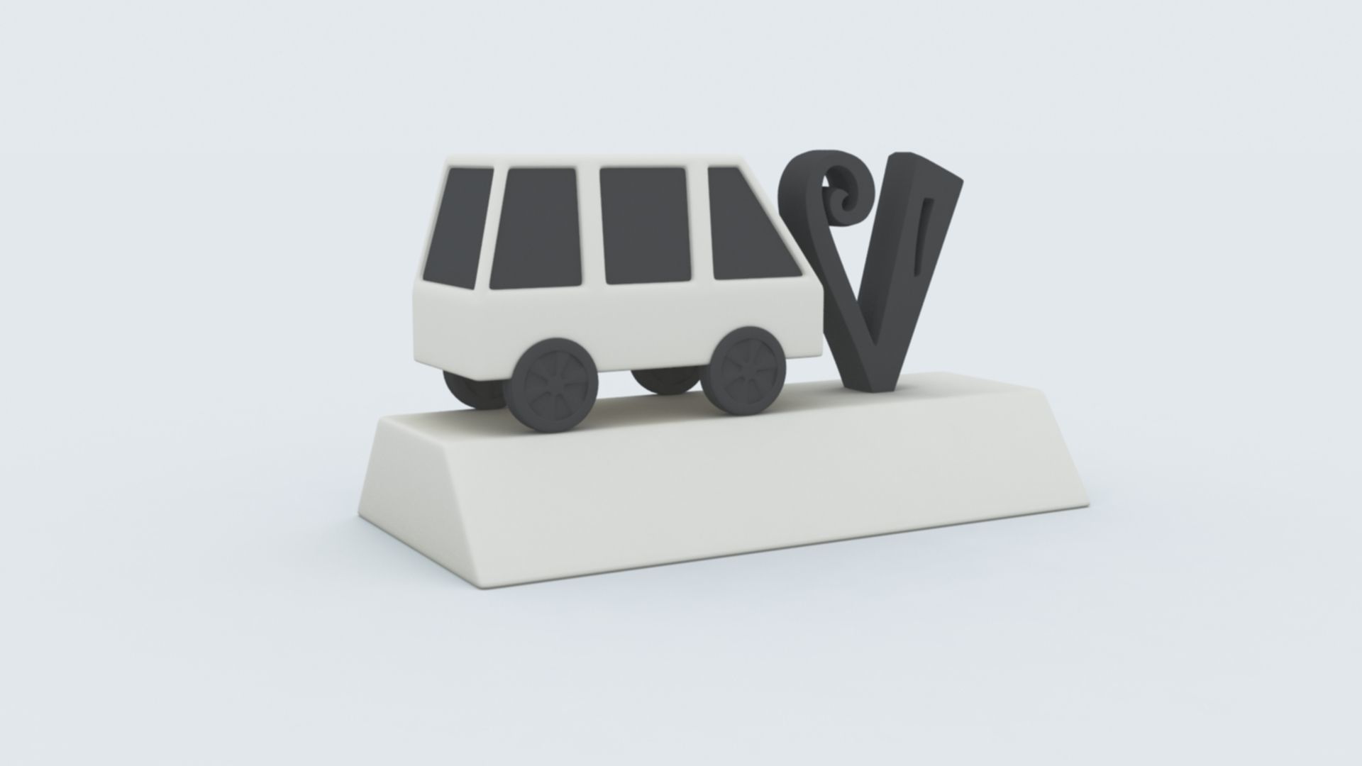V for Van 3D print model_5