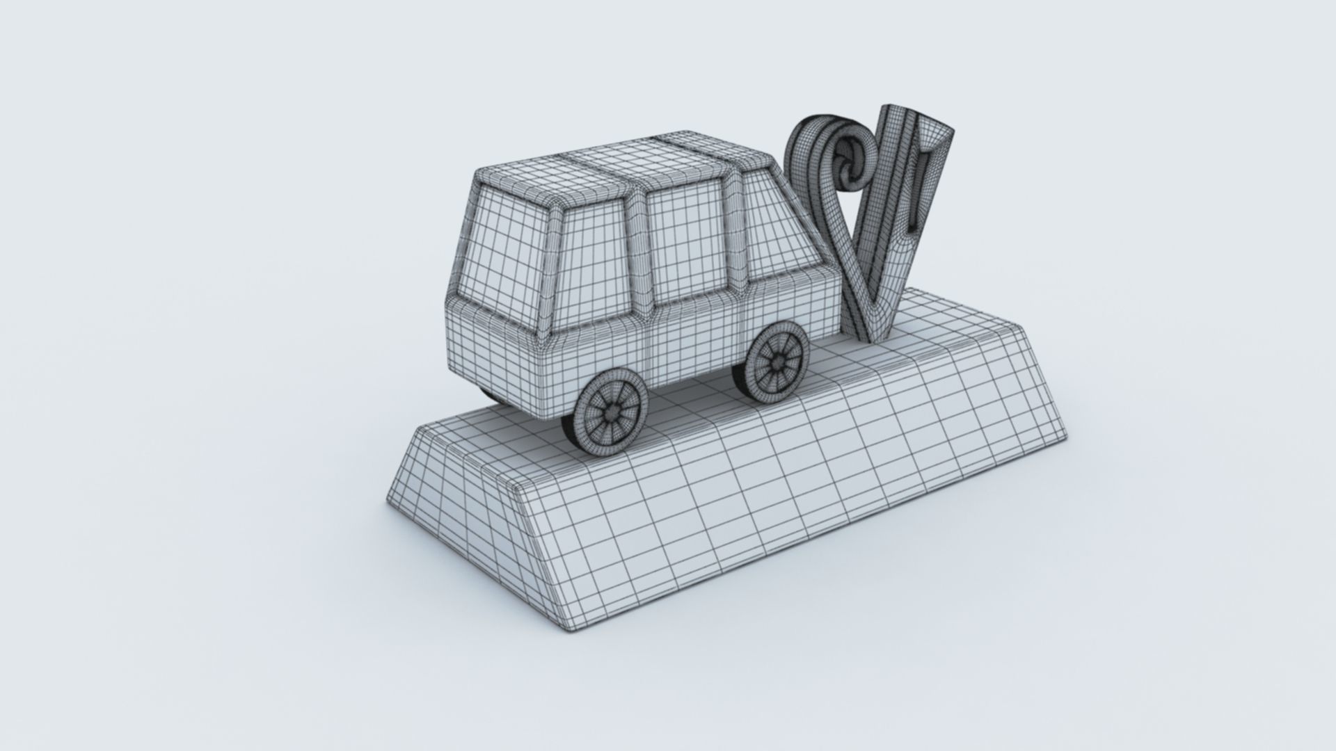 V for Van 3D print model_7