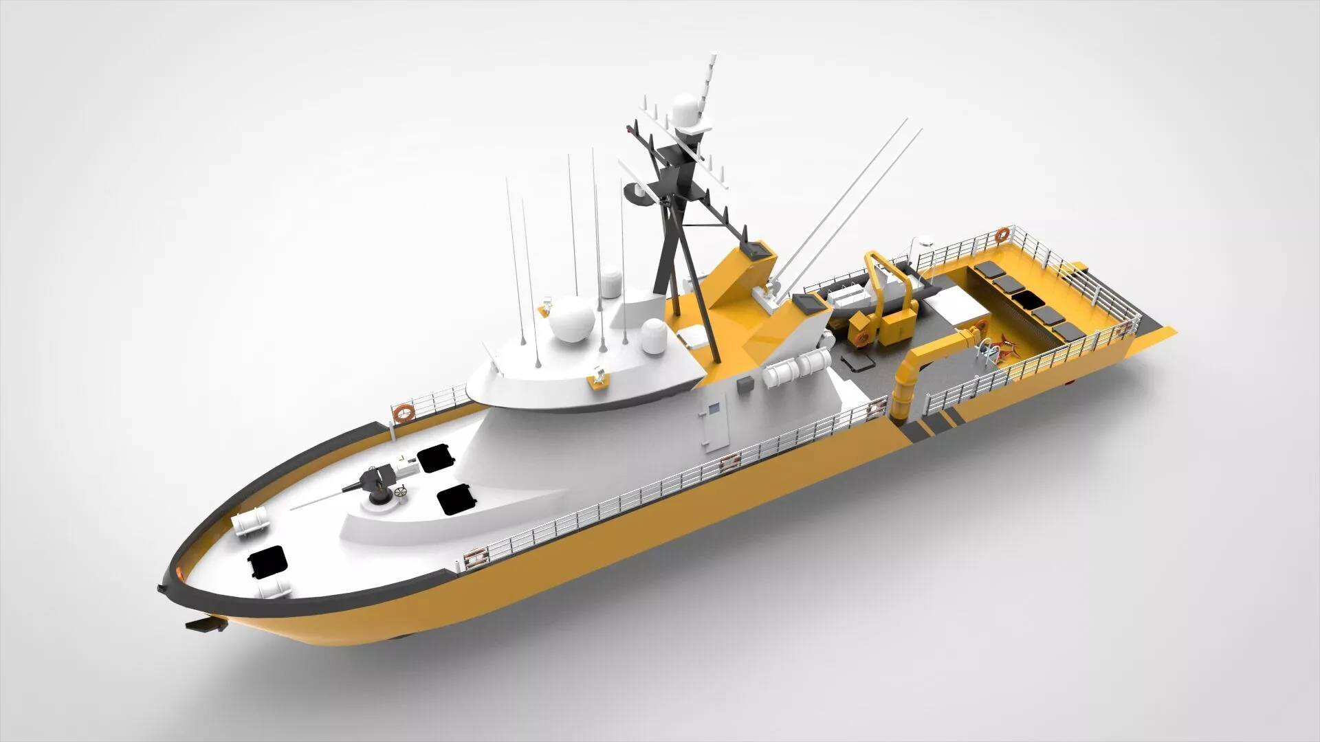 Yellow Coastguard 3D model