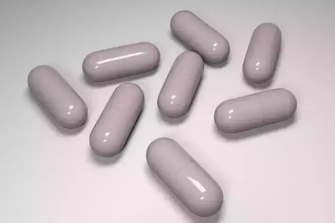 Medical Pill Capsule 3D Model Free low-poly 3D model