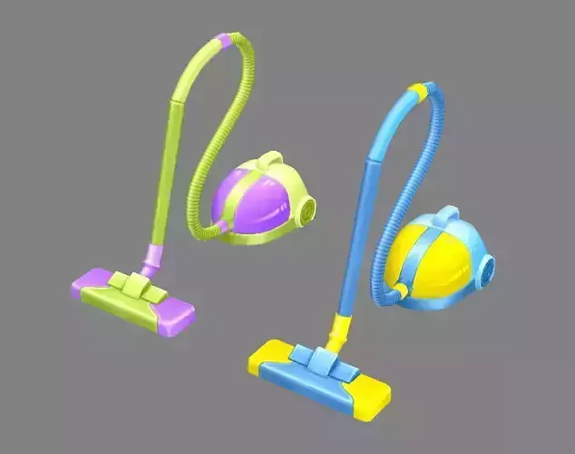 Cartoon vacuum cleaner