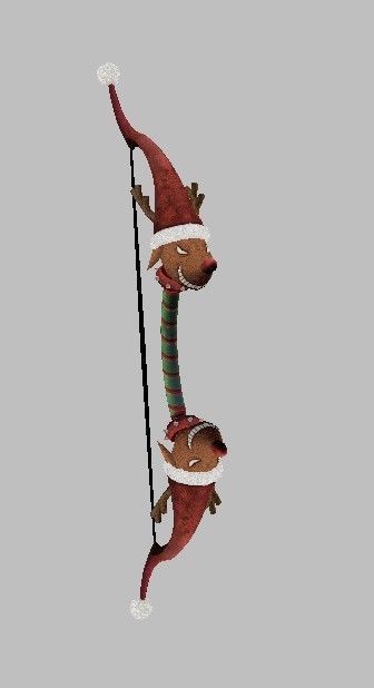 Bow Weapon 3D model_24