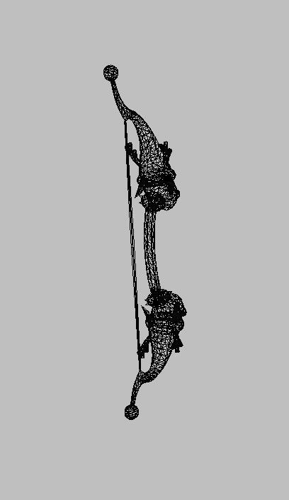 Bow Weapon 3D model_47