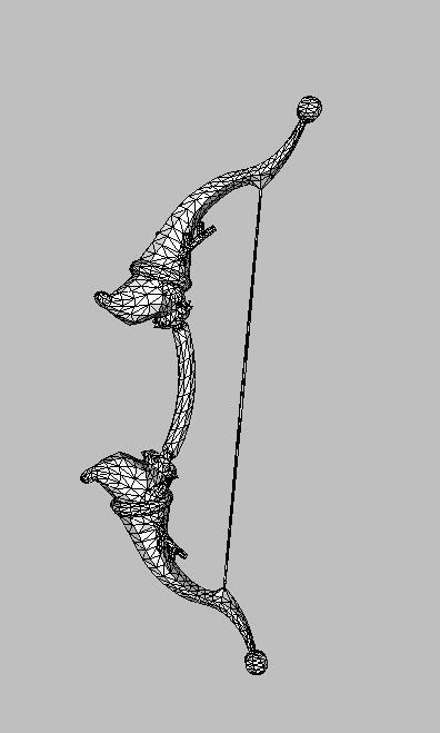 Bow Weapon 3D model_44