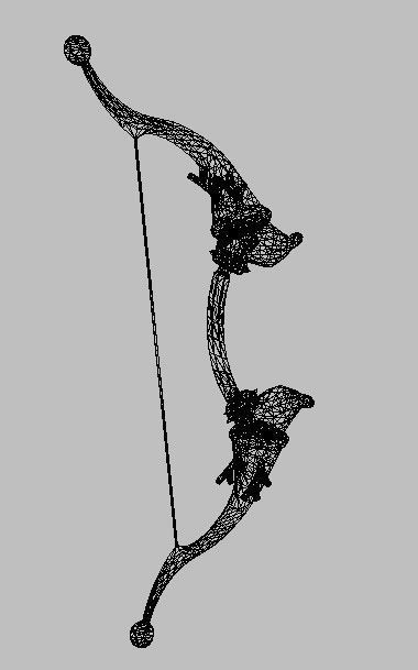 Bow Weapon 3D model_18