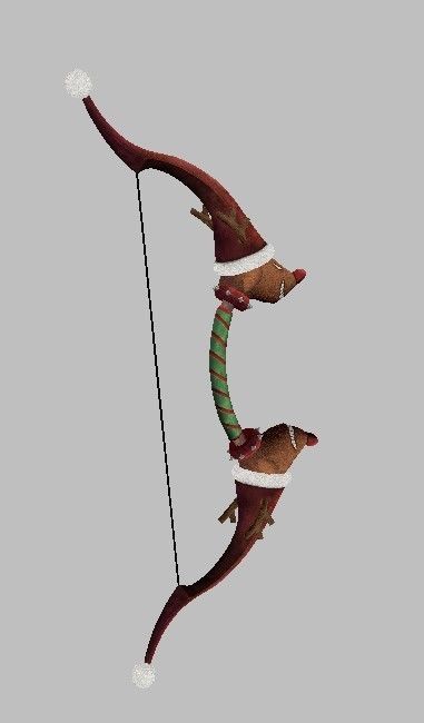 Bow Weapon 3D model_27