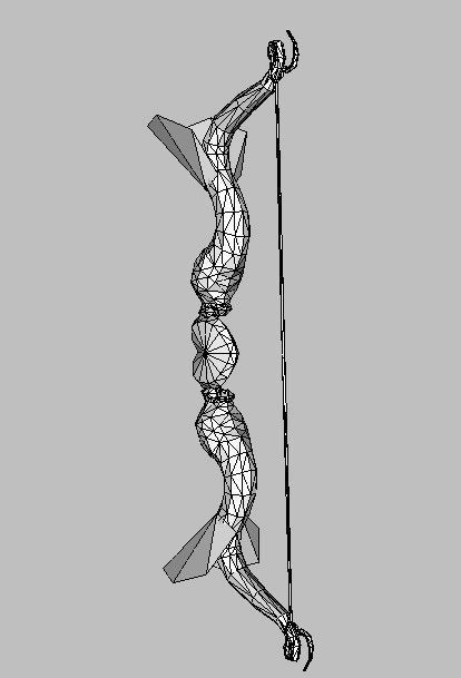 Bow Weapon 3D model_10