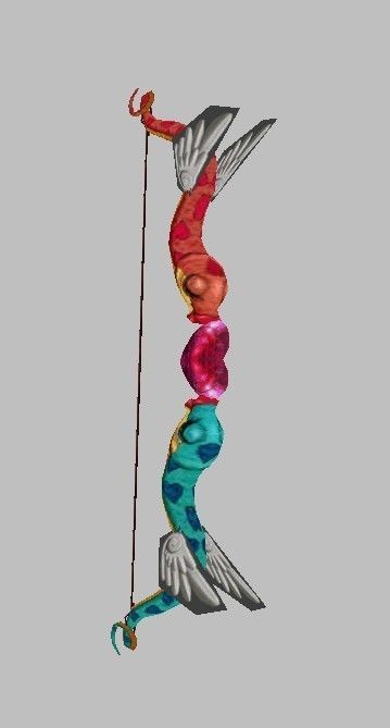 Bow Weapon 3D model_12