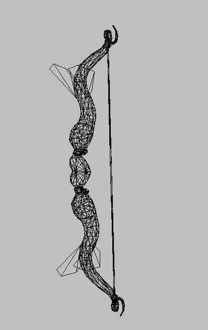 Bow Weapon 3D model_27