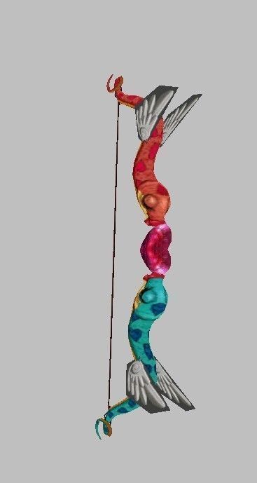 Bow Weapon 3D model_16