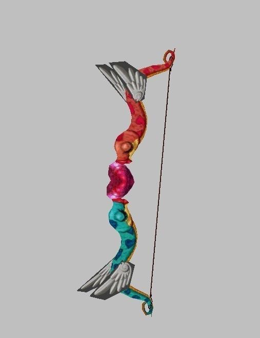 Bow Weapon 3D model_13