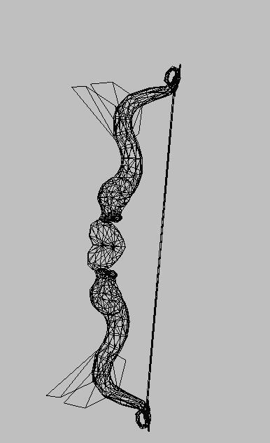 Bow Weapon 3D model_18