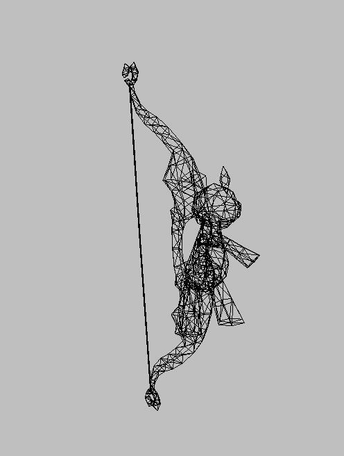 Bow Weapon 3D model_21