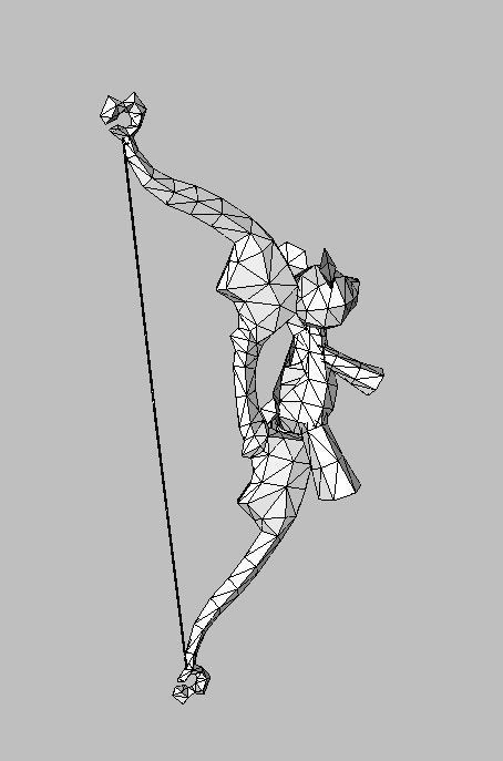 Bow Weapon 3D model_10