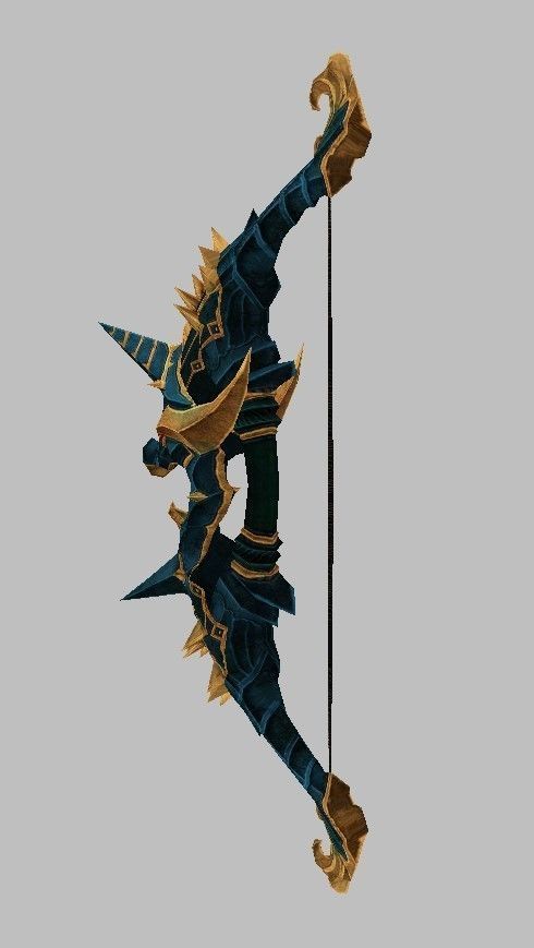 Bow Weapon 3D model_26