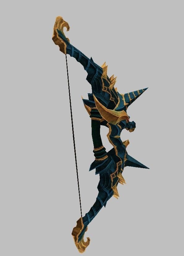 Bow Weapon 3D model_11