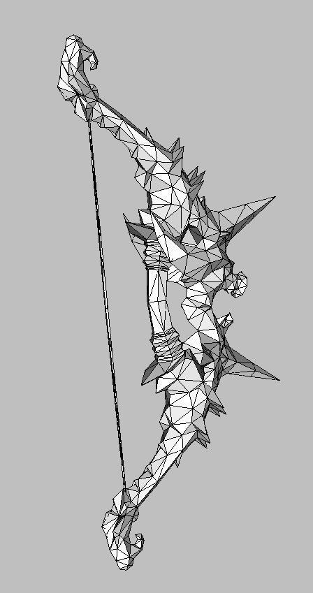 Bow Weapon 3D model_31