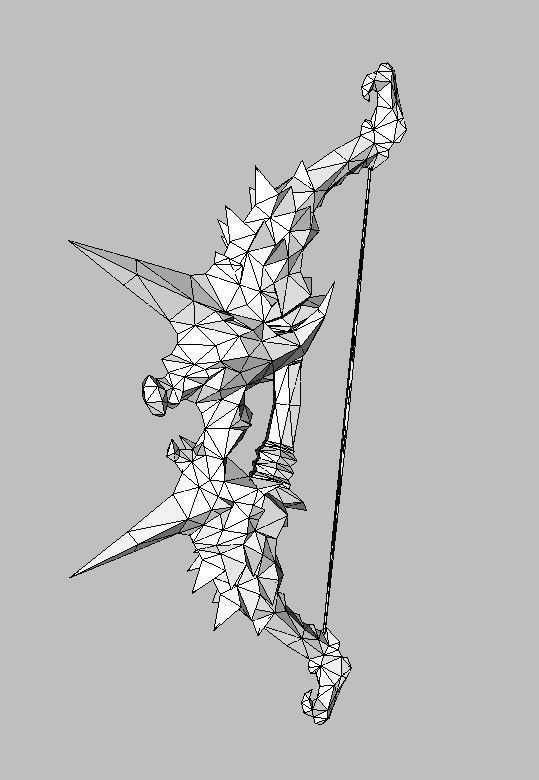 Bow Weapon 3D model_29